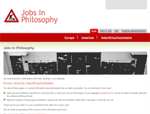 Tablet Screenshot of jobsinphilosophy.org